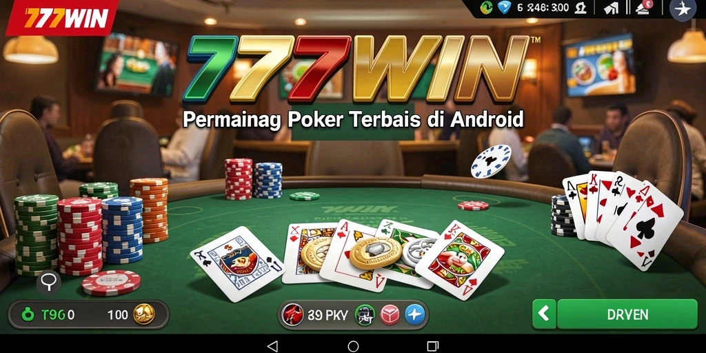 Screenshot gameplay poker di 777WIN dengan suasana yang menarik.