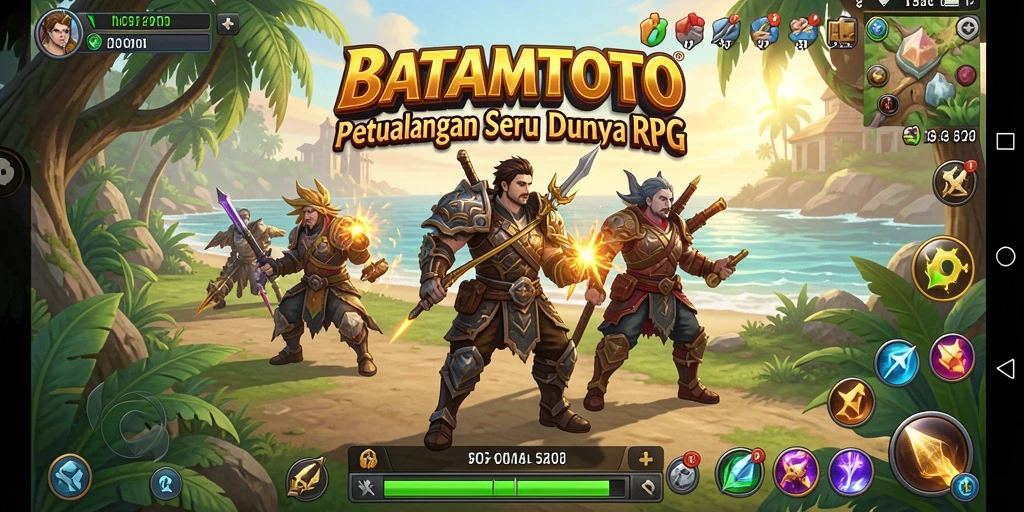 Screenshot gameplay <strong>BATAMTOTO</strong> menampilkan aksi seru dan petualangan karakter di dunia RPG.