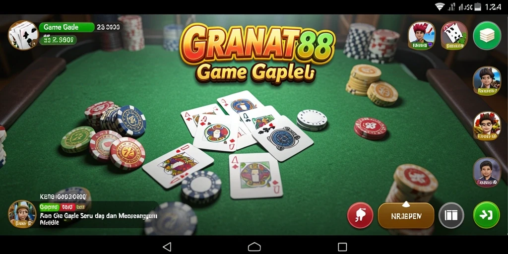 Screenshot gameplay Gaple yang menarik dan seru dari GRANAT88.
