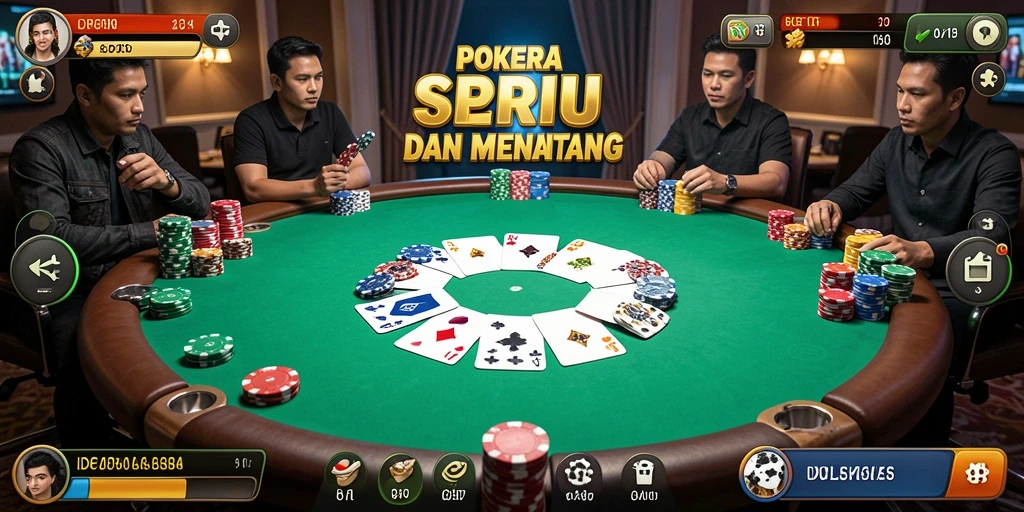 Tampilan menarik dari gameplay Poker di ID678.