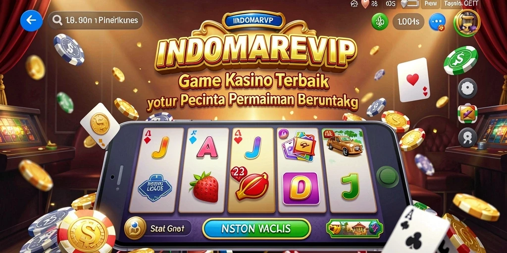 Tampilan permainan kasino yang menarik dan interaktif di INDOMAREVIP.