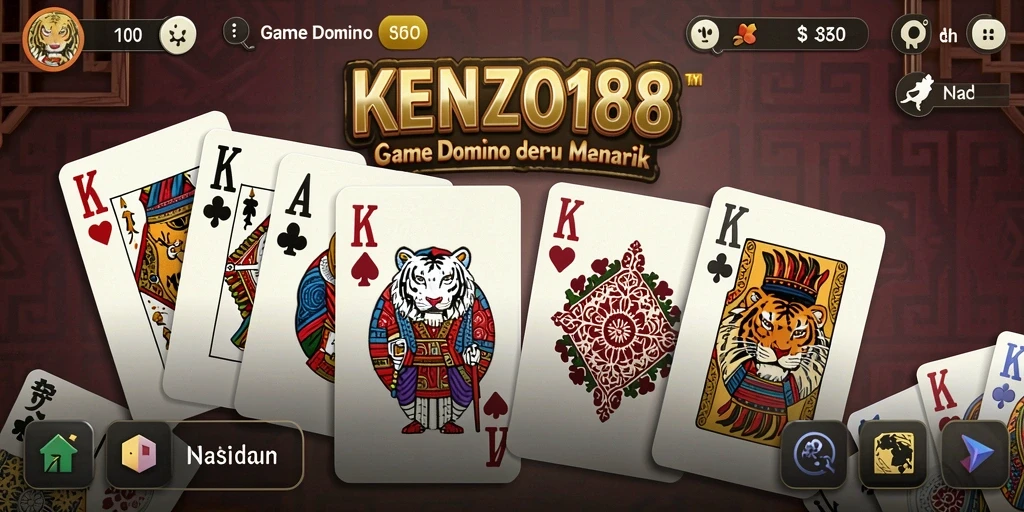 Screenshot gameplay KENZO188 yang menunjukkan keseruan bermain Domino.