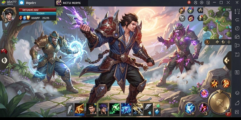 Tangkapan layar gameplay MMORPG LUSA777 yang menegangkan dan menarik.