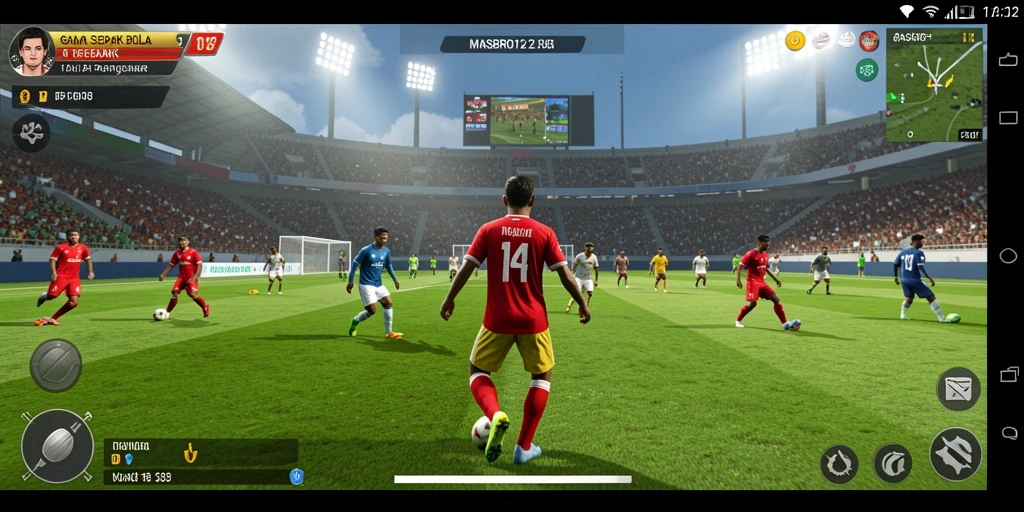 Tampilan gameplay <strong>MASBRO12</strong> yang menakjubkan dengan aksi di lapangan.