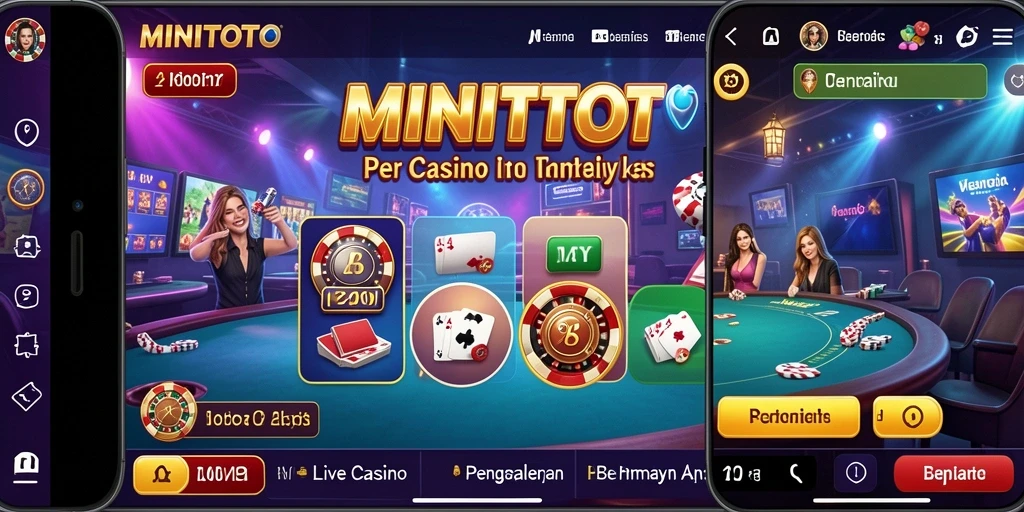 Tampilan gameplay Live Casino yang mendebarkan di MINITOTO.