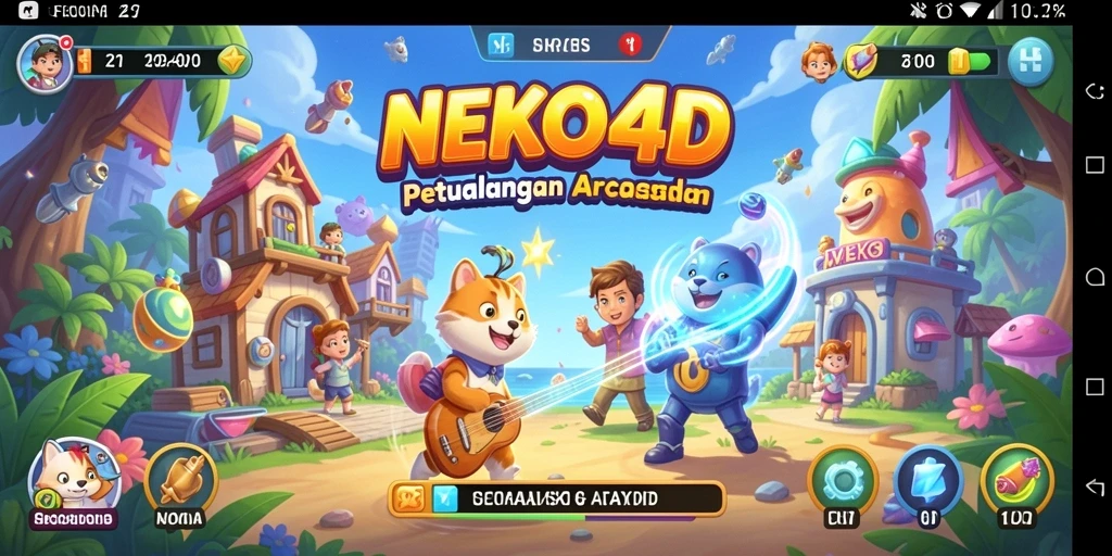 Screenshot gameplay <strong>NEKO4D</strong> yang menampilkan aksi seru dalam game Arcade.