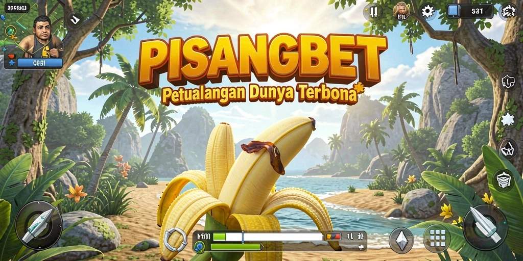 Screenshot gameplay PISANGBET yang menampilkan petualangan seru di dunia terbuka.