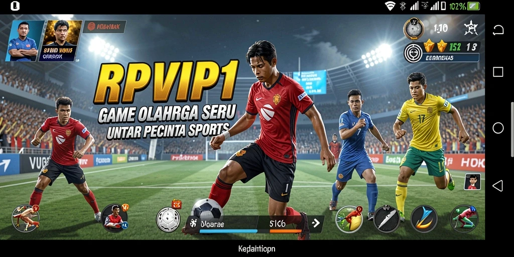 Tampilan gameplay RPVIP1 yang menegangkan dalam mode pertandingan.