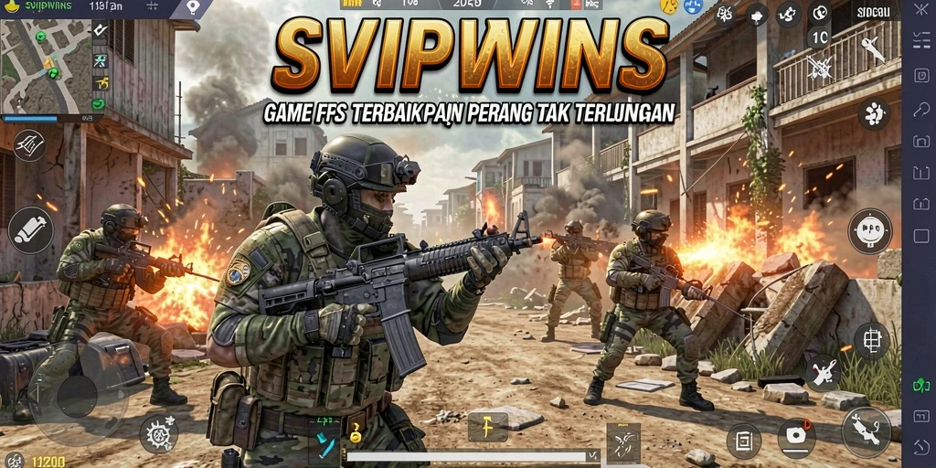 Tampilan menarik dari gameplay FPS yang mendebarkan.