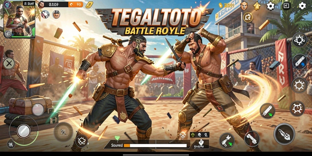 Tampilan gameplay seru dalam <strong>TEGALTOTO</strong> saat pemain berjuang untuk bertahan hidup.