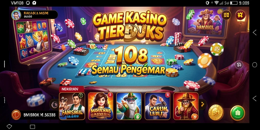 Tampilan gameplay menarik dari VM108 yang memberikan pengalaman Kasino terbaik.
