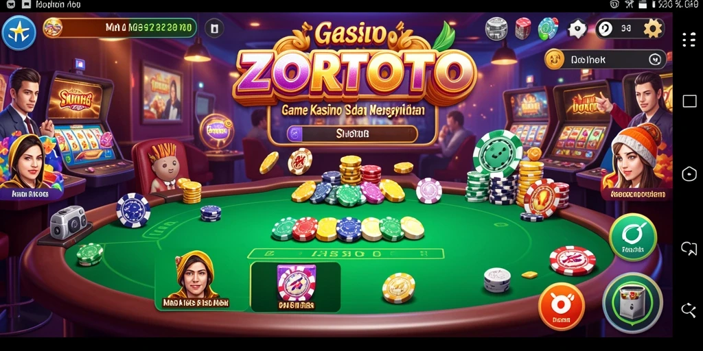 Tampilan gameplay menarik ZORTOTO dengan berbagai pilihan permainan Kasino.